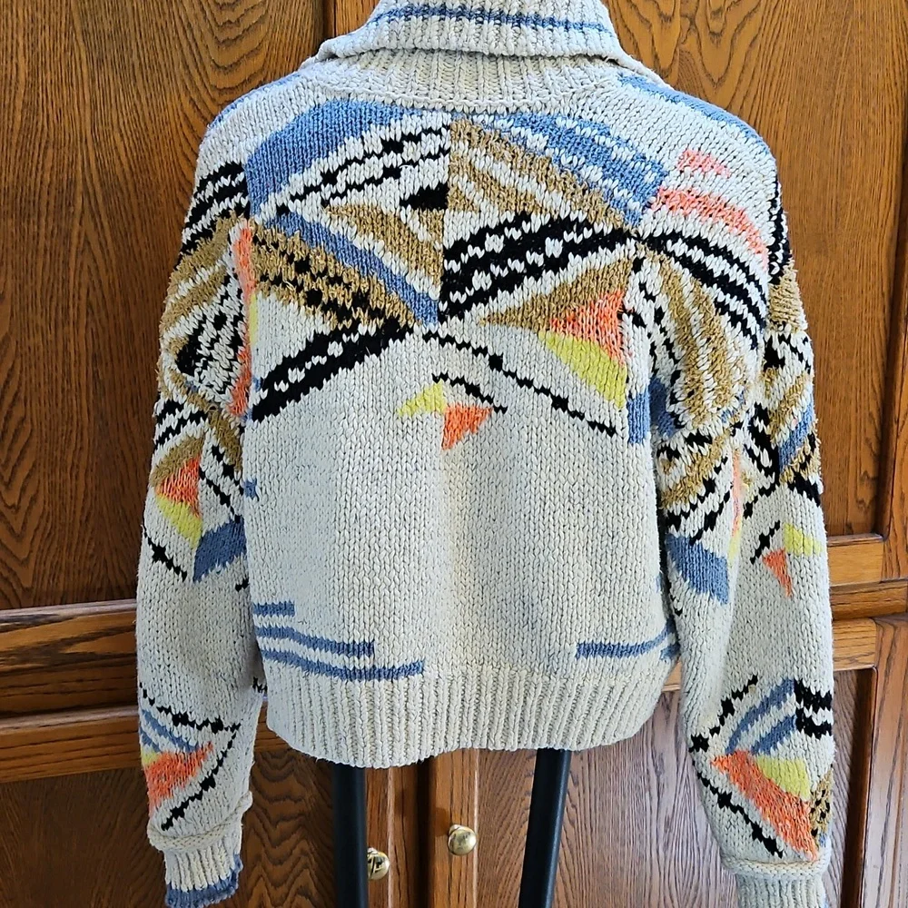 Anthropologie PILCRO Collared Cropped Cardigan Sweater - XS